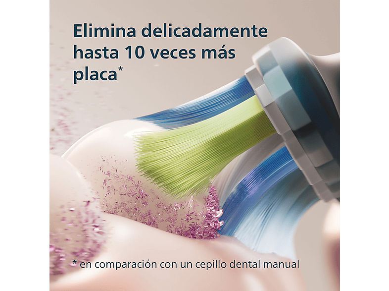 Cepillo eléctrico - Philips DiamondClean 9000 HX9914/57, 2 unidades, App smartphone, Tecnología sónica, Sensor de presión, Temporizadores intuitivos