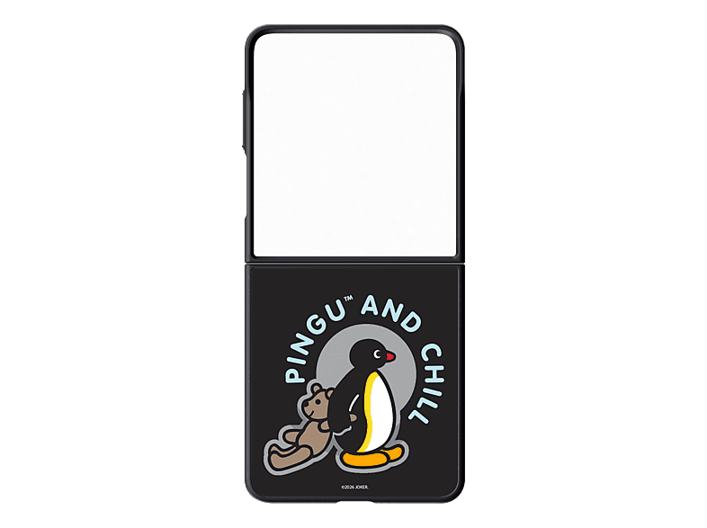 SAMSUNG Mirror Magnet Case (Pingu), Backcover, Samsung, Galaxy Z Flip8, Schwarz