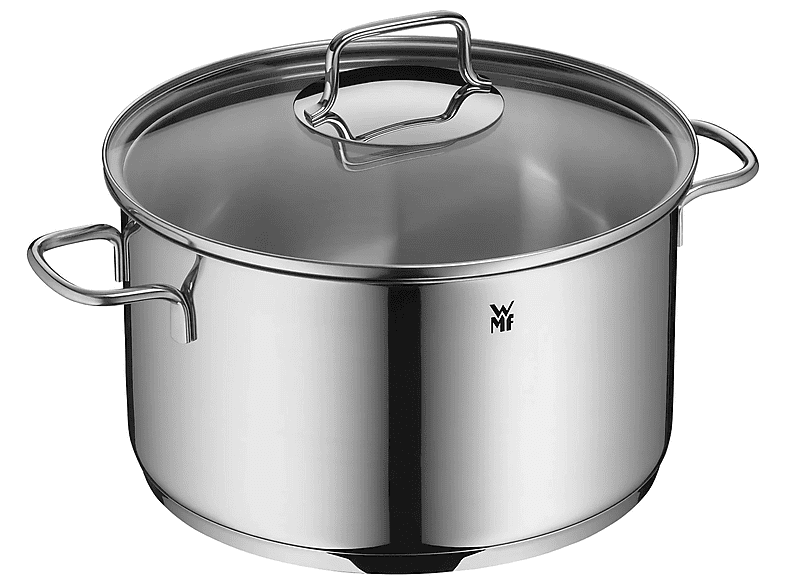 WMF Astoria Topfset (3-tlg., mit Glasdeckel, Transtherm® Allherdboden, alle Herdarten, Silber, Cromargan®: Edelstahl Rostfrei 18/10) — Foto 5 von 5