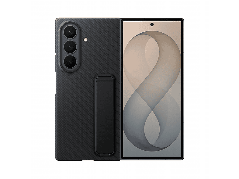 Samsung Carbon Standing, Backcover, für Samsung Galaxy Z Fold8 Ultra, Schwarz; Schutzhülle