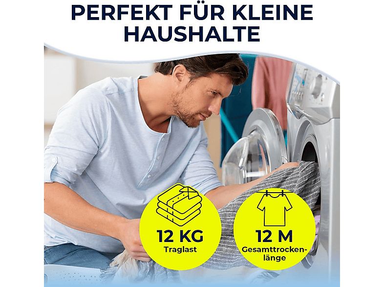 EASYmaxx 19403 TELESKOP-WÄSCHESTÄNder AUSZIEHbar 62-102CM S; Teleskop Wäscheständer — Foto 3 von 5