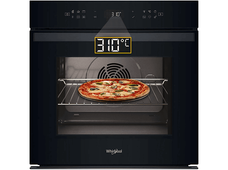 Piekarnik elektryczny WHIRLPOOL WOI68PT1SBA 73l Pizza 310C Termoobieg Air Fry SoftClosing A+ Czarny