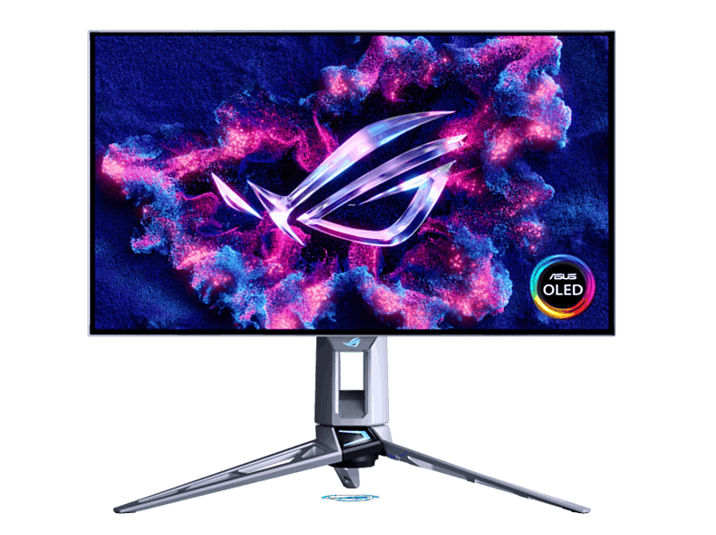 Monitor gaming - ASUS ROG Swift OLED PG27AQWP-W, 26.5 " Dual QHD/HD, 540 Hz, 0.02 ms, WOLED, Altura Ajustable
