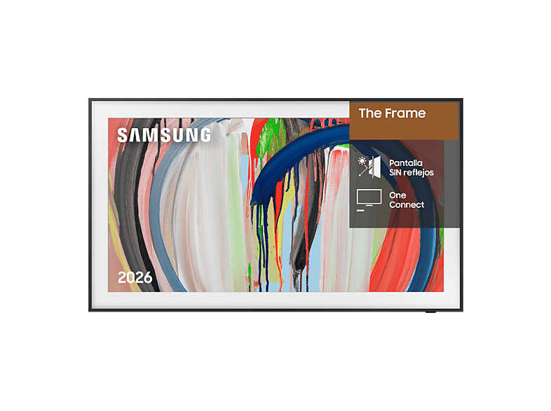 Samsung The Frame TQ55LS03HAUXXC, 4K, NQ4 AI Gen2 Processor, Smart TV, Tecnología Sin Reflejos, Full AI, Negro