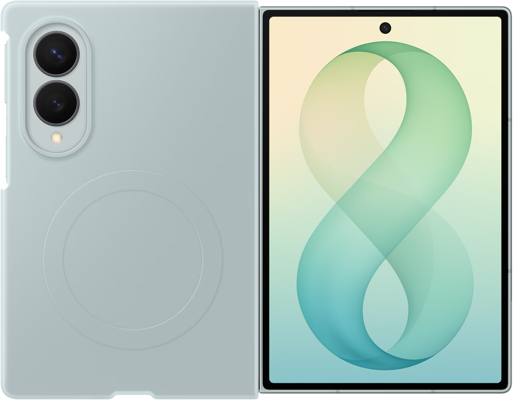 SAMSUNG Galaxy Z Fold8 szilikonos mágneses tok, pisztácia (EF-EF971CGEGWW)