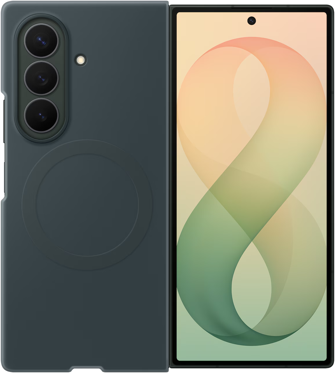 SAMSUNG Galaxy Z Fold8 Ultra szilikonos mágneses tok, ködös zöld (EF-EF976CGEGWW)
