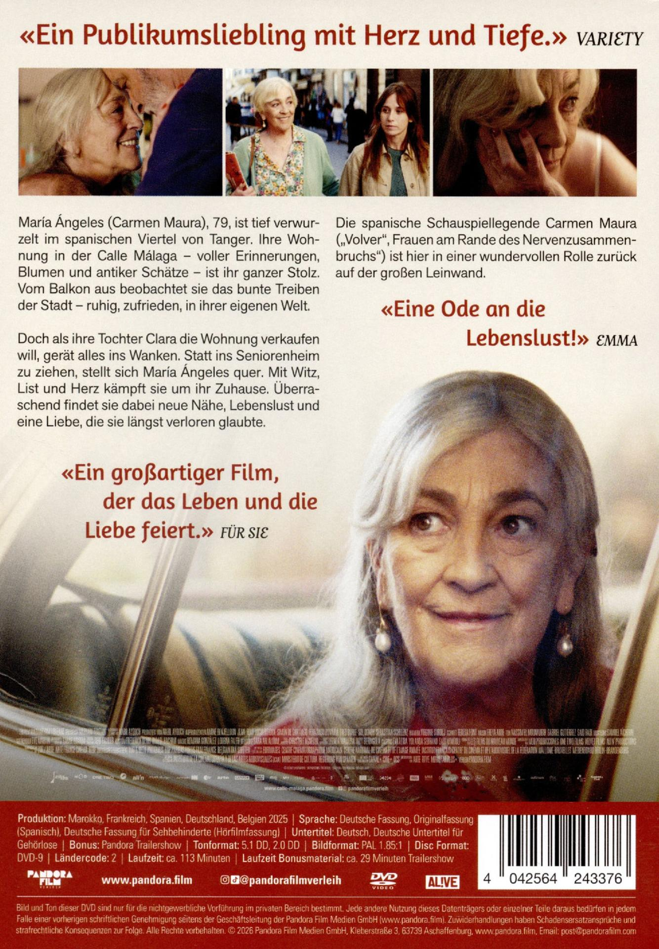 Filmplakat mit Porträt einer älteren Frau und Text über Film "Ein Publikumsliebling mit Herz und Tiefe."