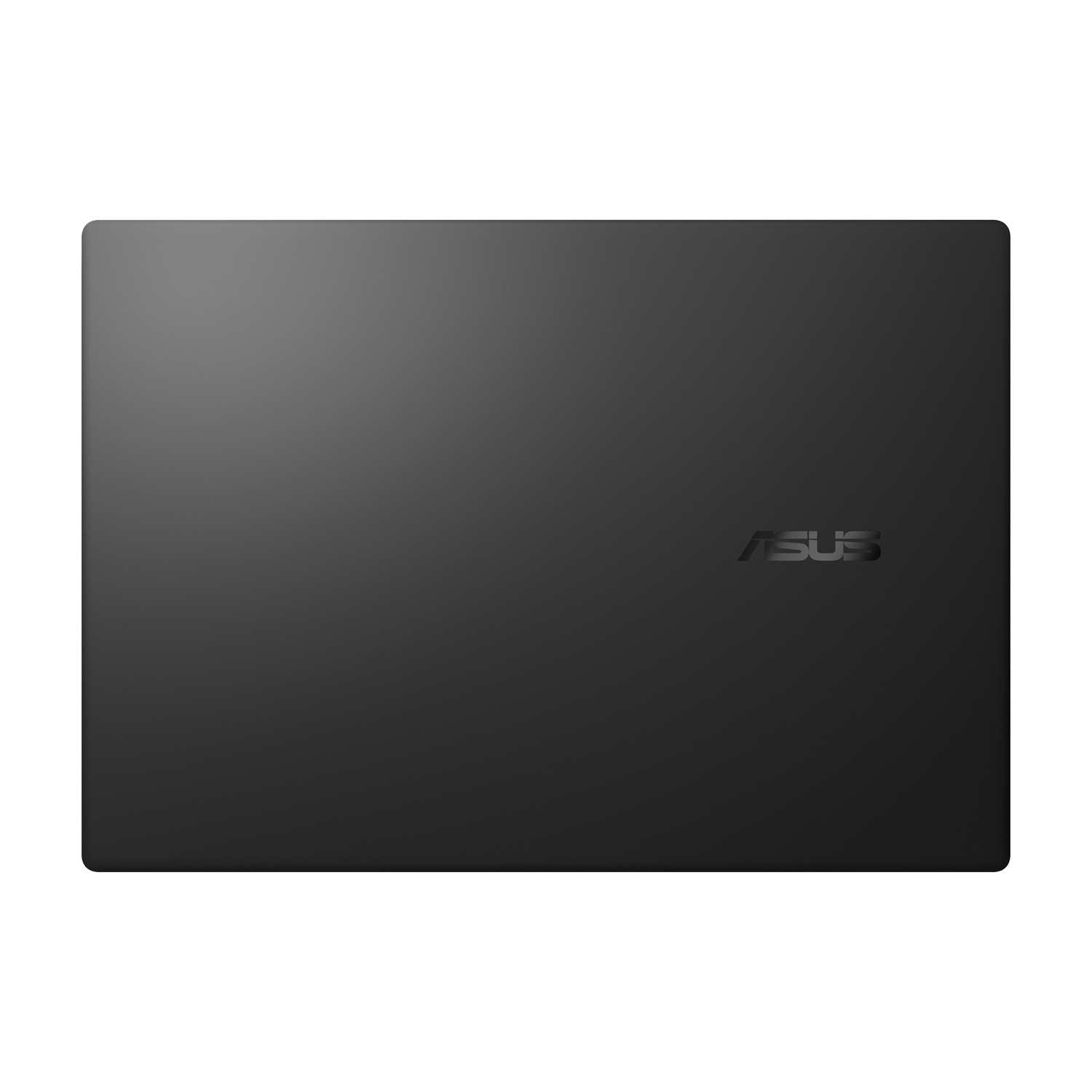 Laptop nero chiuso con logo ASUS sulla copertina.