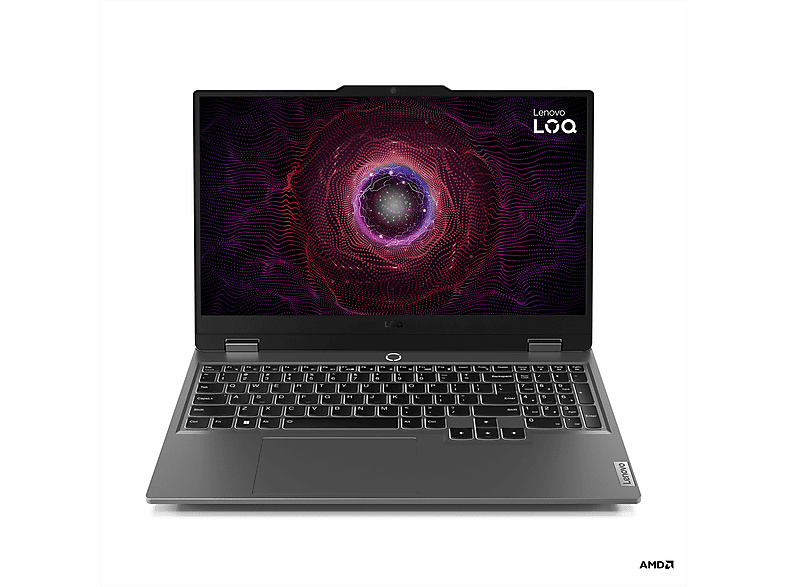 LENOVO LOQ Notebook Gaming, 15,6 ", processore AMD Ryzen 7 7445HS, NVIDIA GeForce RTX™ 4050, RAM 16 GB, 512 GB SSD, Grey, Windows 11 Home