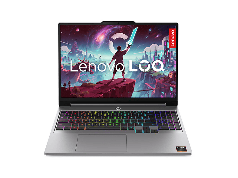 LENOVO LOQ Notebook Gaming, 15,3 ", processore AMD Ryzen 7 250, NVIDIA GeForce RTX™ 5050, RAM 16 GB, 512 GB SSD, Grey, Windows 11 Home