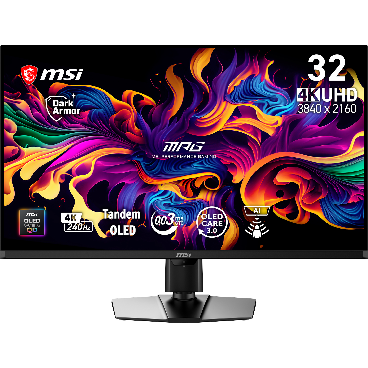 MSI Mpg 322ur Qd-oled X24 - 31.5 Inch Ultra Hd 4k 3840 X 2160 Pixels Oled (organic Light-emitting Diode)