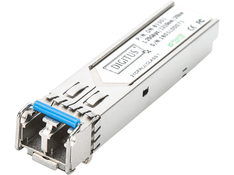 DIGITUS 1.25 Gbps SFP Modul, bis zu 20km Singlemode, LC Duplex Buchse, Silber; SFP Modul----SFP Modul