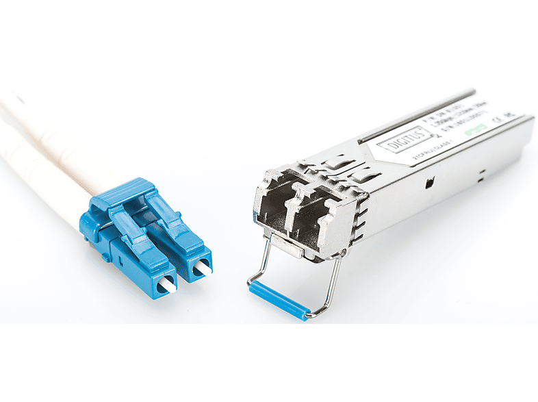DIGITUS 1.25 Gbps SFP Modul, bis zu 20km Singlemode, LC Duplex Buchse, Silber; SFP Modul----SFP Modul — Foto 2 von 2