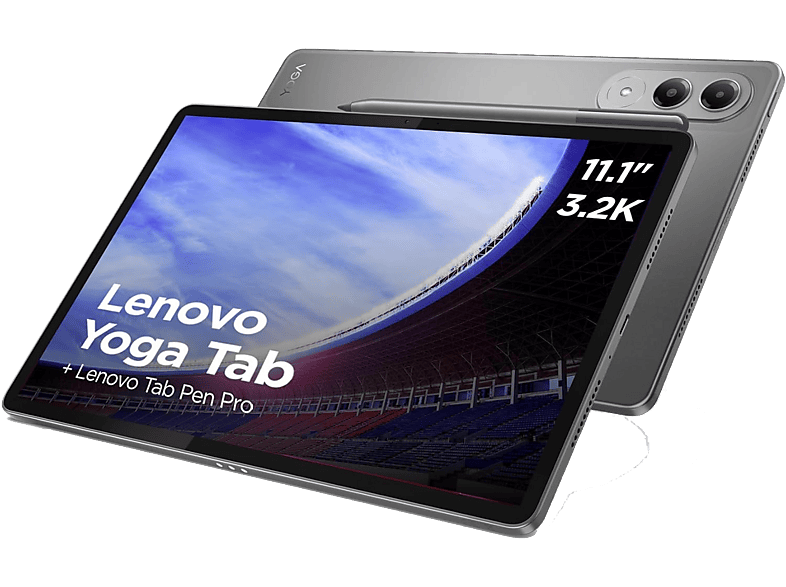 Lenovo Yoga Tab, Wi-fi , 11.1 3.2K, 12GB RAM, 256GB, lápiz incluido, cargador no Gris