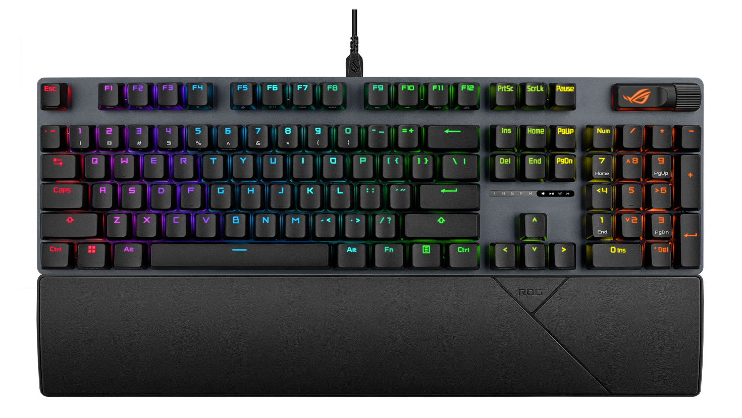 ASUS ROG Strix Scope II X vezetékes billentyűzet, NX v2 mechanikus kapcsoló, RGB, Magyar (90MP03XF-BKHA00)