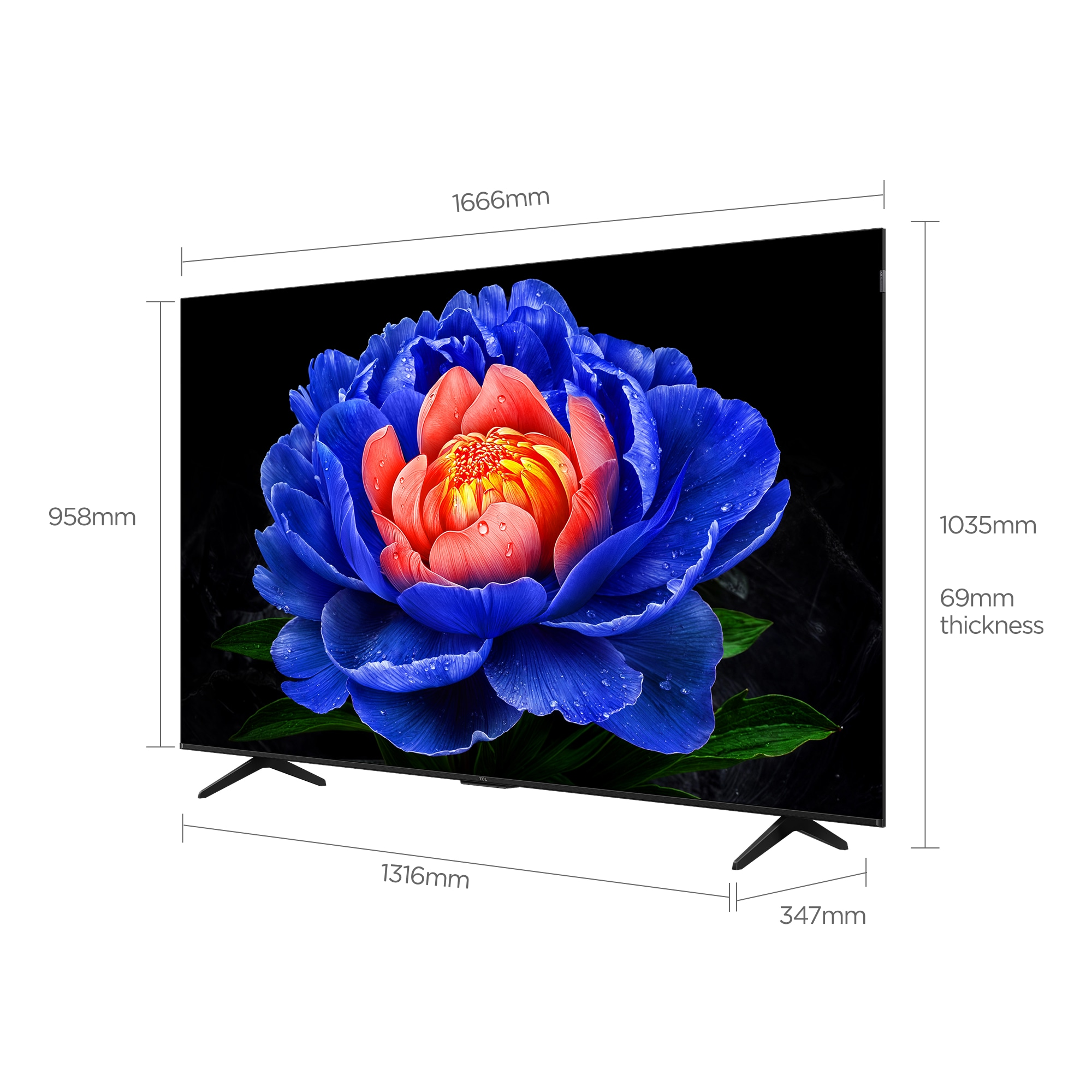 TCL 75T6D 75 inç 190 Ekran Google TV QLED TV