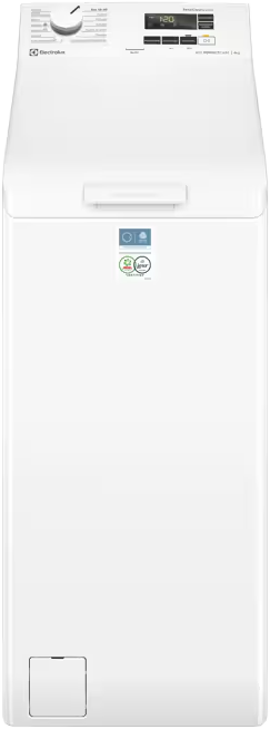 ELECTROLUX EW6T106H Felültöltős mosógép, 6 kg, 1000 f/p., Ökoinverter, LCD, Antiallergén, Gőz
