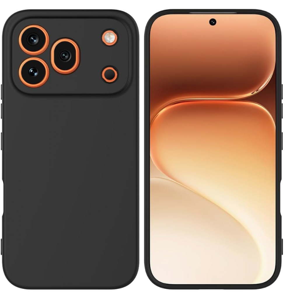 CASE AND PRO Honor 600 Pro, Premium szilikon tok, fekete (PREM-HON600P-BK)