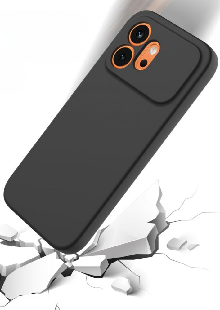 Fekete telefontok fehér felületet tör át.