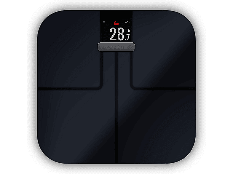 Garmin Index S2 Smarte-Körperwaage, Maximale Tragkraft: 180 kg, Black