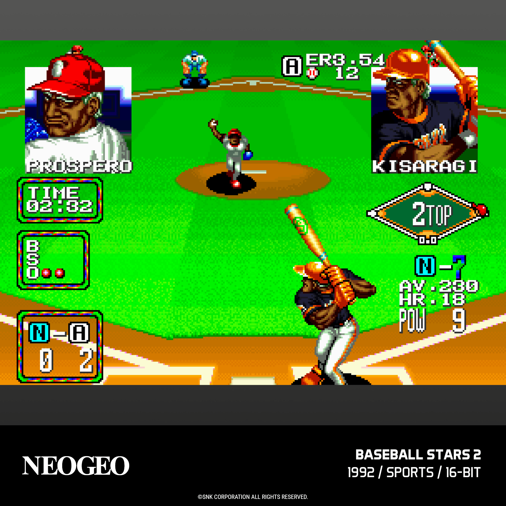 Scena di gioco di baseball con giocatori, tabellone e statistiche.