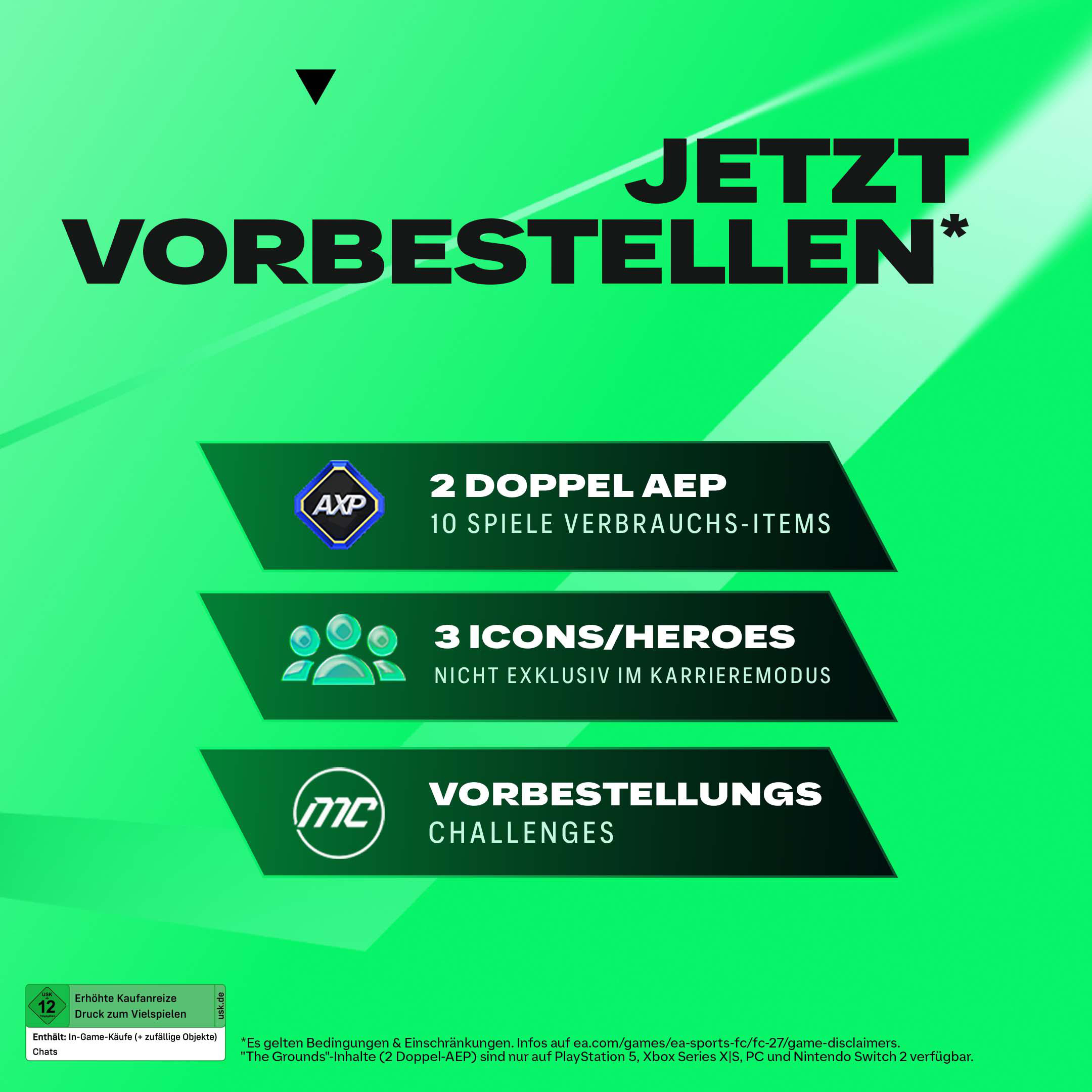 JETZT VORBESTELLEN* mit 2 Doppel AEP, 3 Icons/Heroes, Vorbestellungs-Challenges.