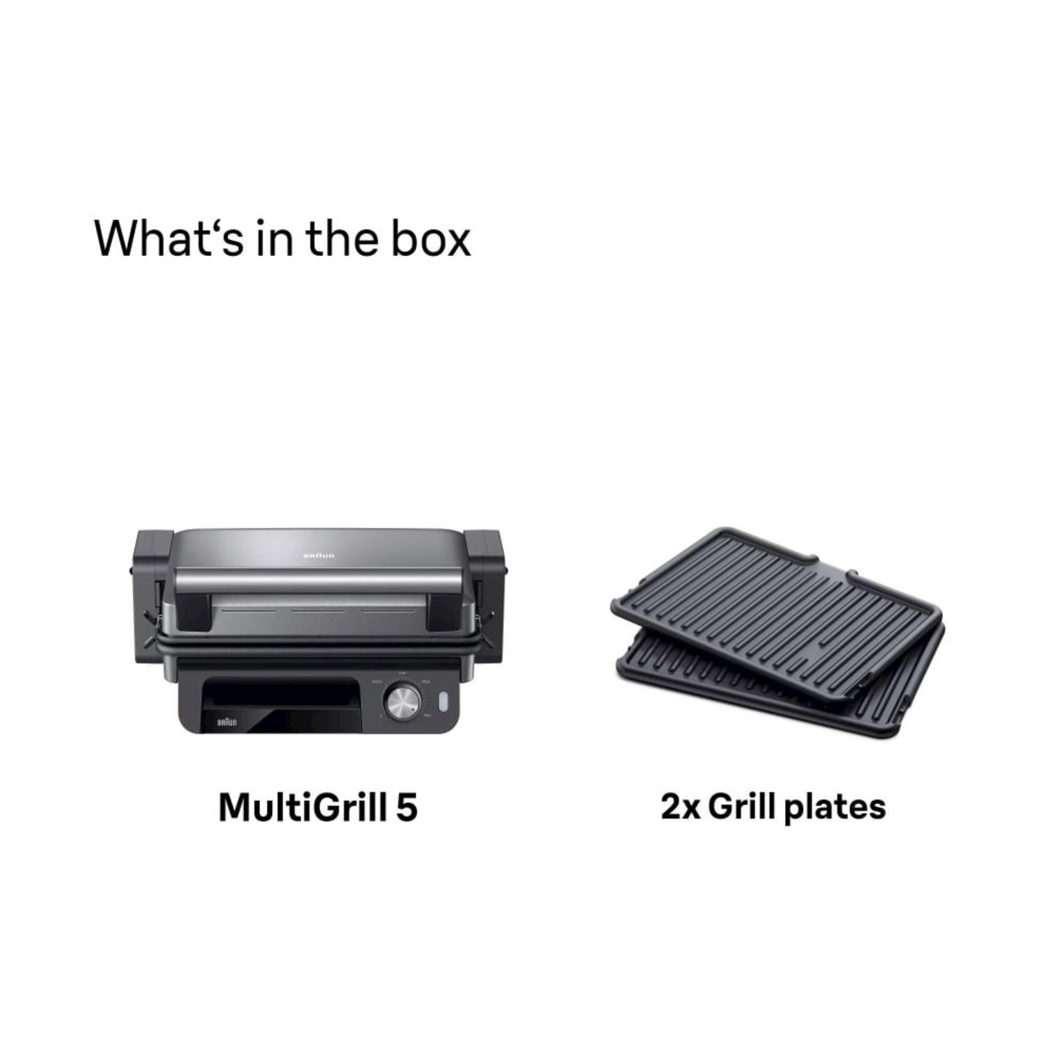 Un Braun MultiGrill 5 con due piastre grill.