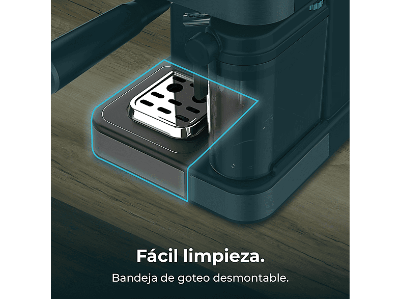 Cafetera express - Cecotec Power Espresso ColdBrew Latte Dark Tamp, ColdBrew, Pantalla táctil, 20 bares, 1350 W, Leche 500 ml, Negro – imagen 3