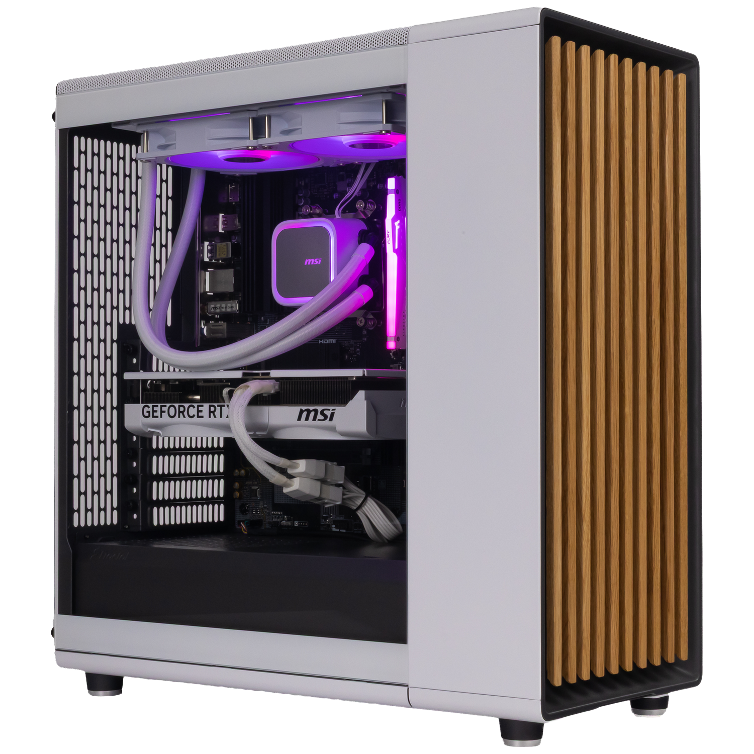 Extremegamer Wood Edition White 2 - Amd Ryzen 7 9700x 16 Gb 1tb Geforce Rtx™ 5070