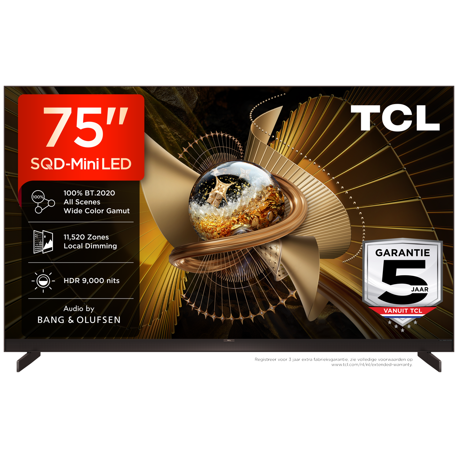 TCL 75X11L SQD-Mini-led Ultra HD 4K Mini-led-tv 75 inch 2026