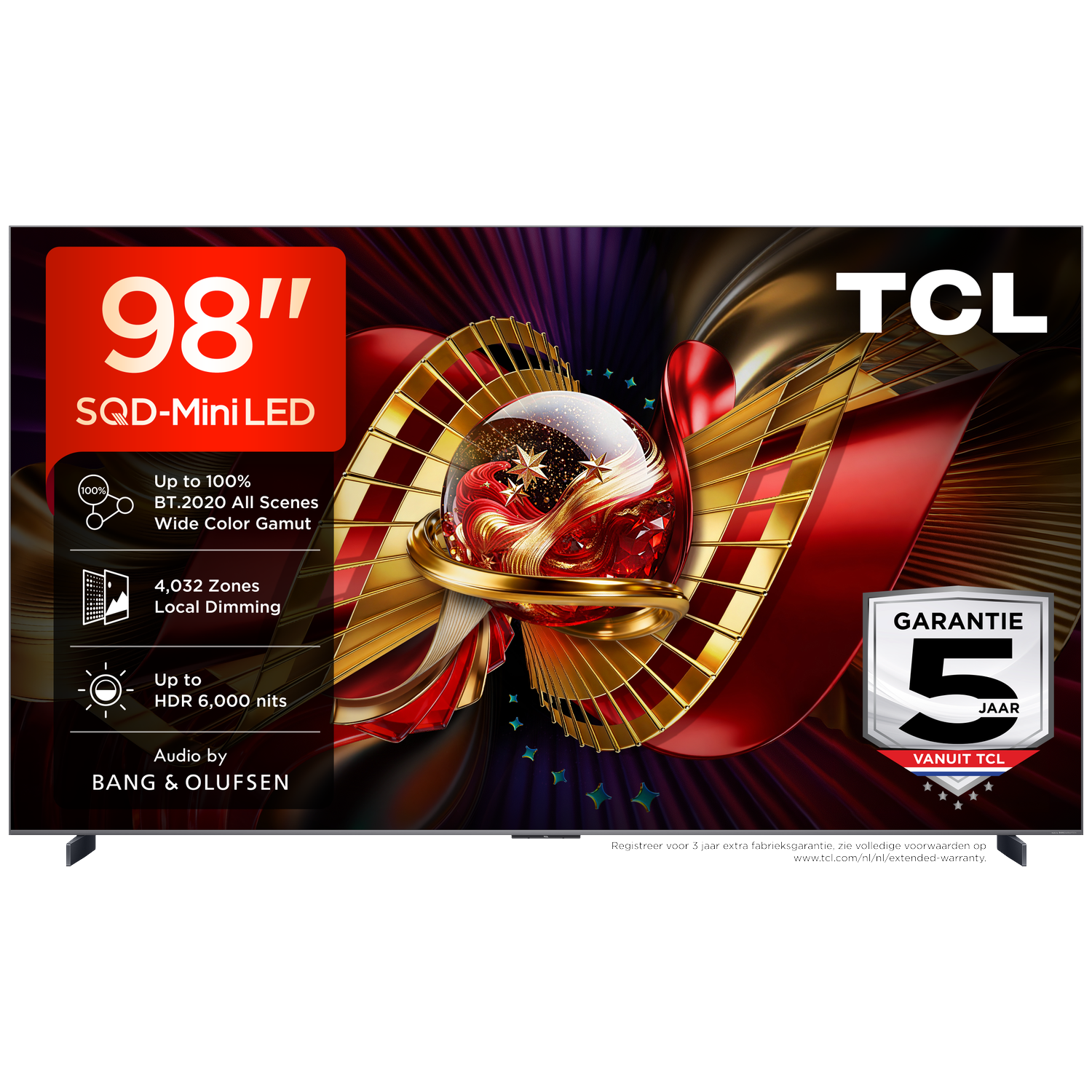 TCL 98C8L SQD-Mini-led Ultra HD 4K Mini-led-tv 98 inch 2026