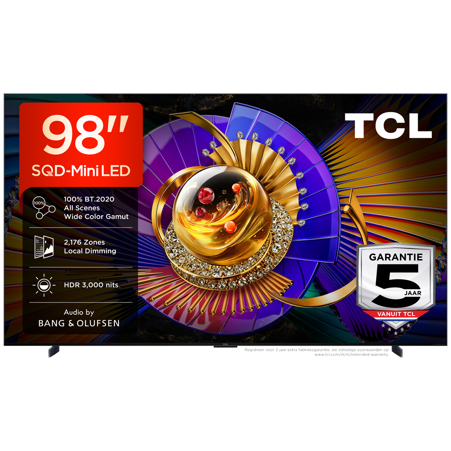 TCL 98C7L SQD-Mini-led Ultra HD 4K Mini-led-tv 98 inch 2026