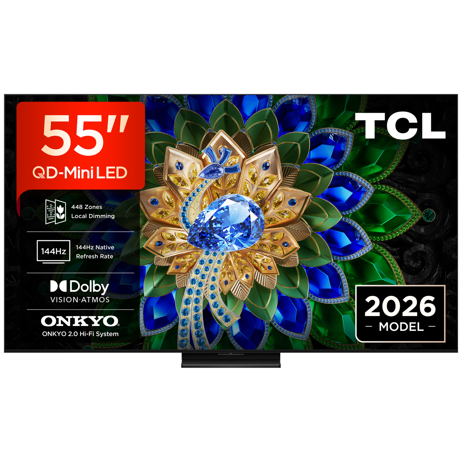 TCL 55A400U QD-Mini-led Ultra HD 4K Mini-led-tv 55 inch 2026