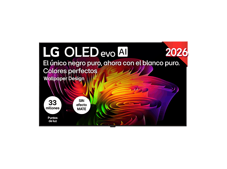 TV OLED 77" - LG OLED77W69LA.AEU, 4K, α11 Gen3 4K con IA, Smart TV, DVB-T2 (H.265), Negro