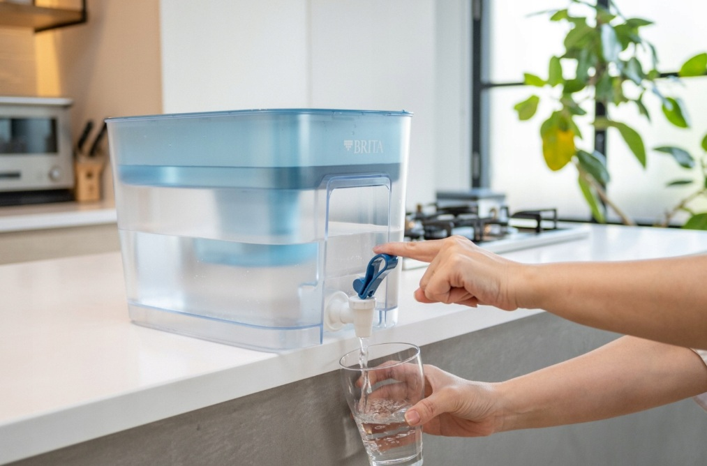 Dystrybutor filtrujący do wody BRITA Flow 8,2l + filtr do wody Maxtra Pro Przezroczysto-niebieski