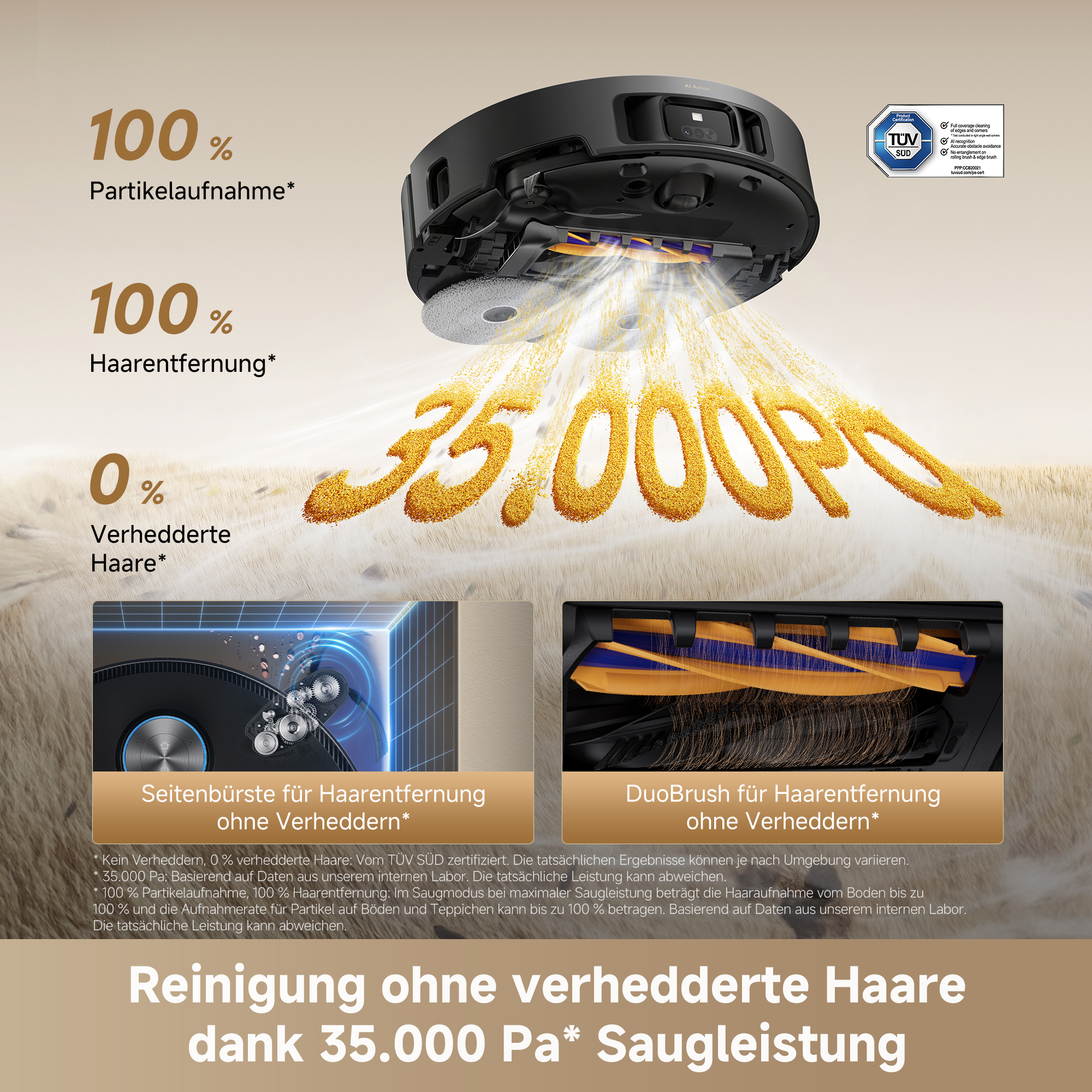 DREAME L60 ULTRA Saug- und Wischroboter (Schwarz, mit Absaugstation)