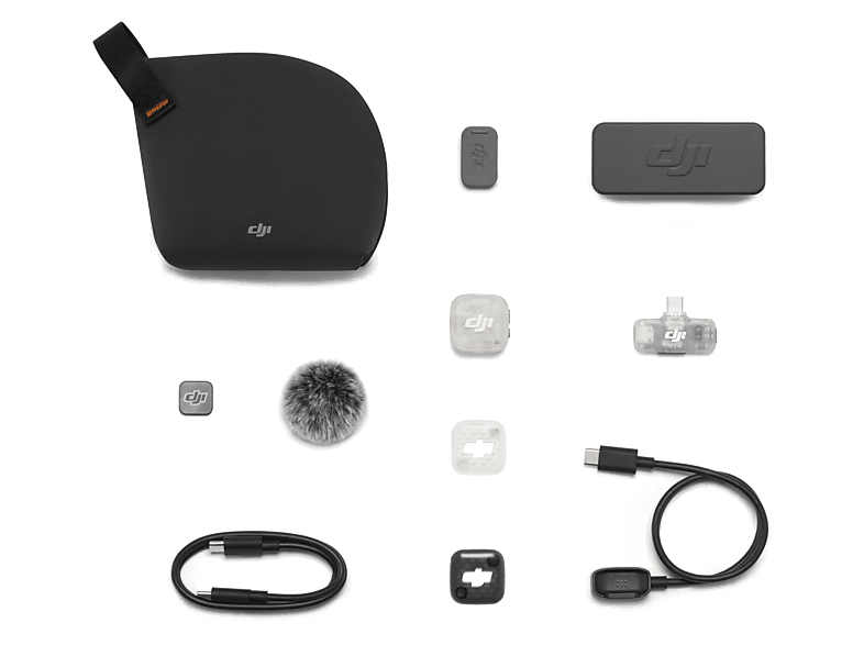 System mikrofonów bezprzewodowych DJI Mic Mini 2S (1 TX + 1 Mobile RX etui ładujące) Czarny