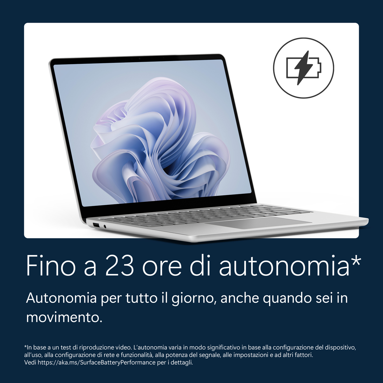 MICROSOFT Surface Laptop13C8 8GB 256GB NOTEBOOK, 13 ", processore Qualcomm Snapdragon X Plus X1P-42-100, Qualcomm Adreno™ Onboard Graphics, RAM 8 GB, 256 GB SSD, Platinum, Windows 11 Home