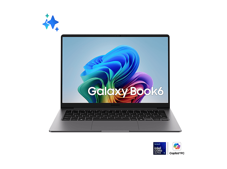 SAMSUNG Galaxy Book6 EE NOTEBOOK, 14 ", processore Intel® Core Ultra 7 355, Intel®, RAM 16 GB, 512 GB SSD, Grey, Windows 11 Pro - per le aziende