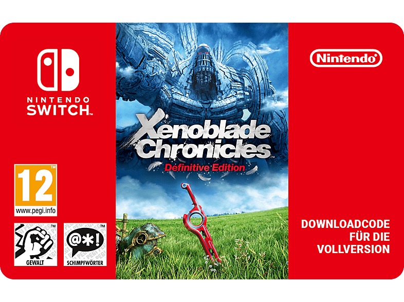 Xenoblade Chronicles Definitive Edition - Nintendo Switch; Geschenkkarte
