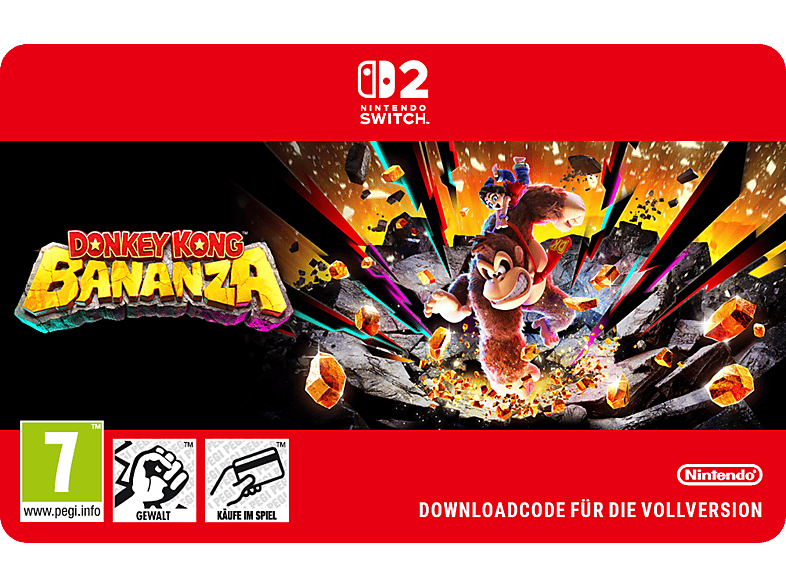 Donkey Kong Bananza - NINTENDO Switch 2 [Download Code]; Geschenkkarte