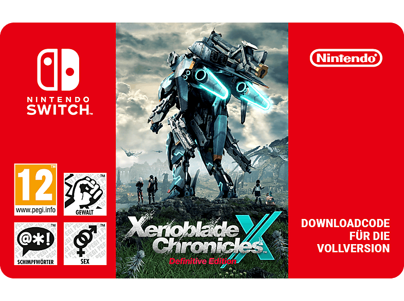 Xenoblade Chronicles X: Definitive Edition - Nintendo Switch; Geschenkkarte
