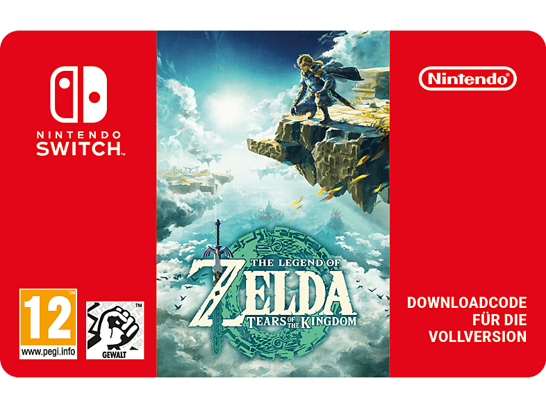 The Legend of Zelda: Tears of the Kingdom - Nintendo Switch; Geschenkkarte
