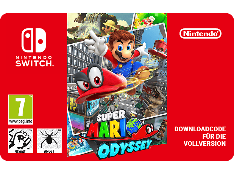 Super Mario Odyssey - Nintendo Switch; Geschenkkarte