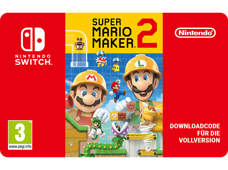Super Mario Maker 2 - Nintendo Switch; Geschenkkarte