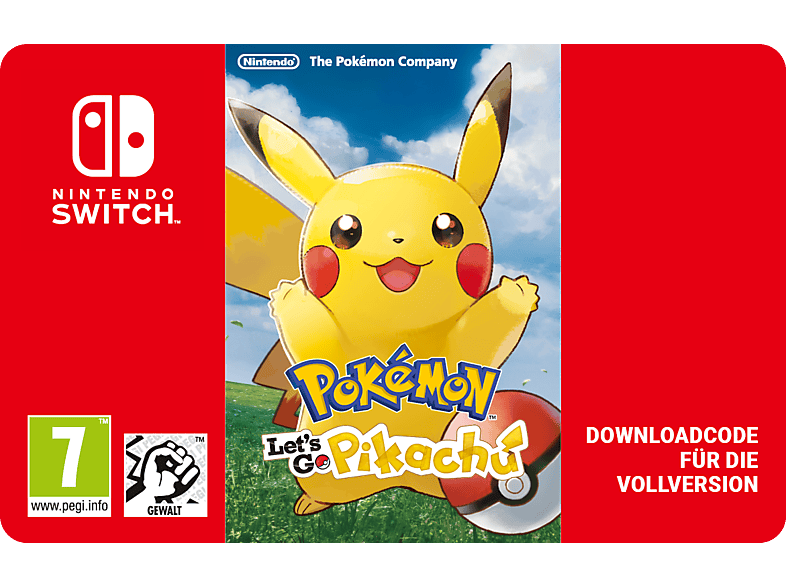 Pokémon: Let's Go, Pikachu! - Nintendo Switch; Geschenkkarte