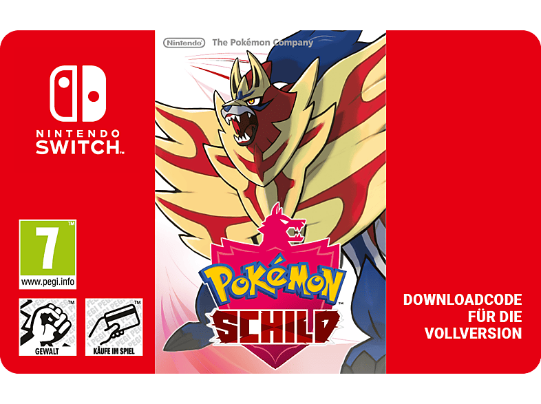 Pokémon Shield - Nintendo Switch; Geschenkkarte