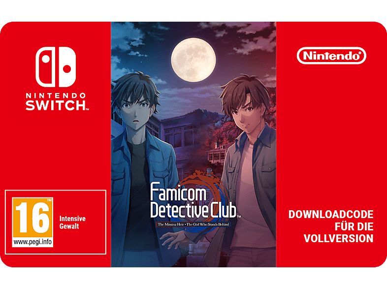 Famicom Detective Club: The Missing Heir - The Girl Who Stands Behind - Nintendo Switch; Geschenkkarte