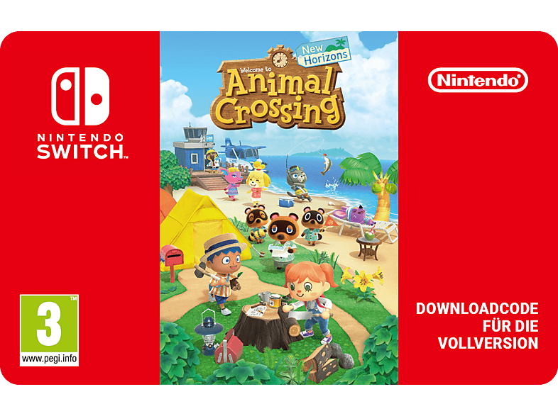 Animal Crossing: New Horizons - Nintendo Switch; Geschenkkarte