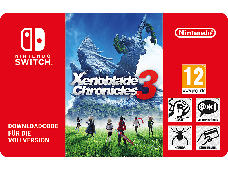 Xenoblade Chronicles 3 - Nintendo Switch; Geschenkkarte